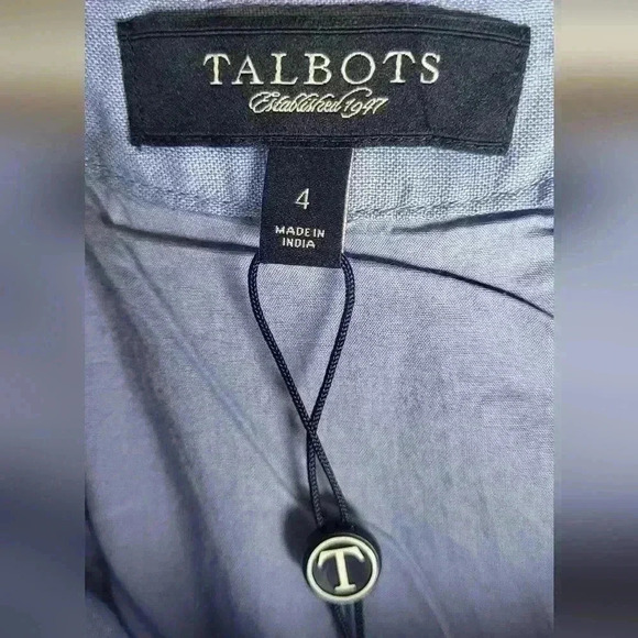 Talbots NWT New Womens Denim Colored Skirt Size 4 - Picture 6 of 9